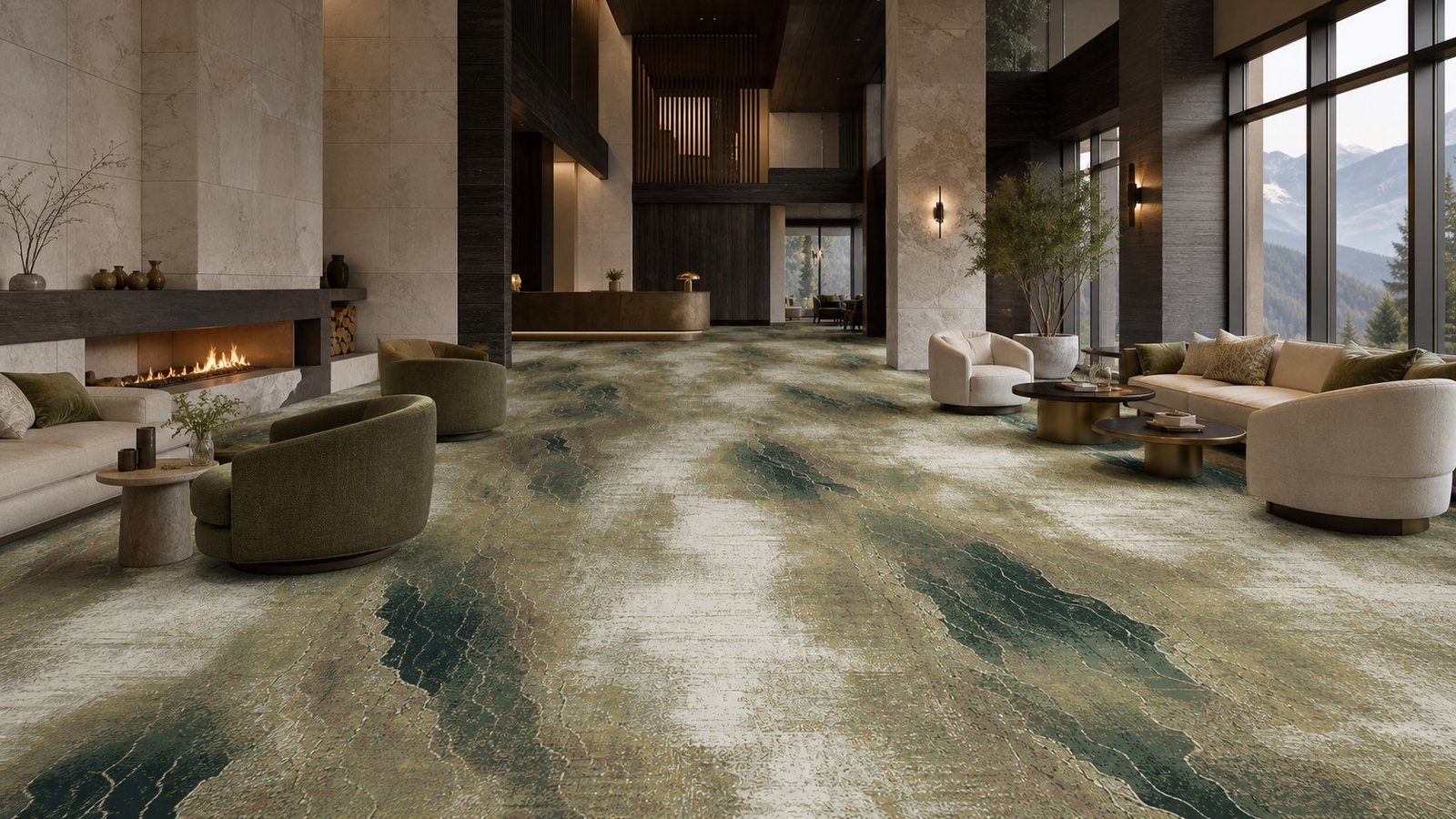 Alpine Pass commercial carpet design direction