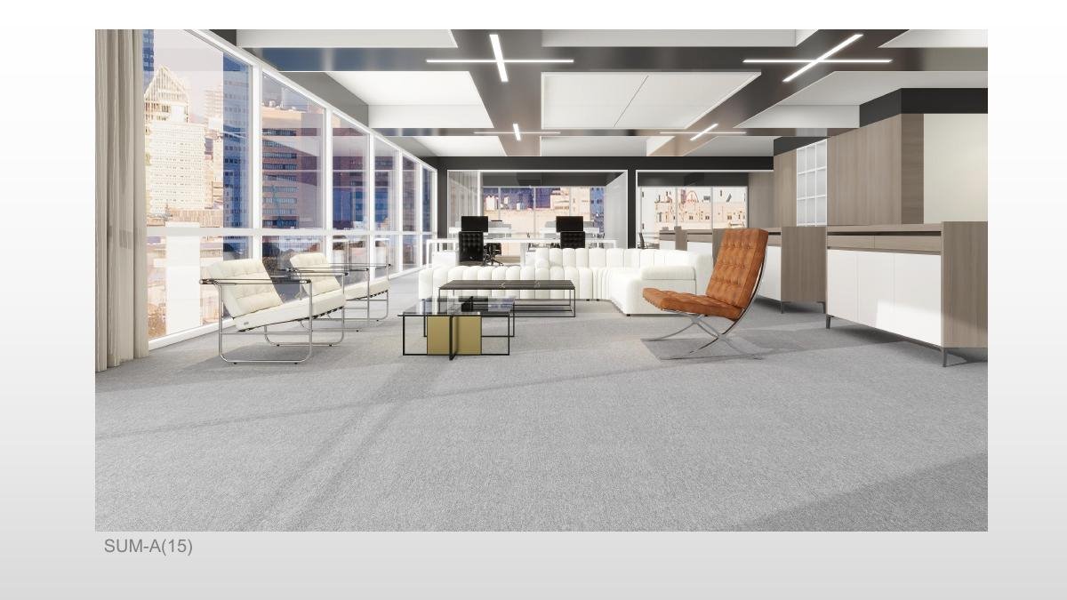 Modular zoning Carpet Tiles