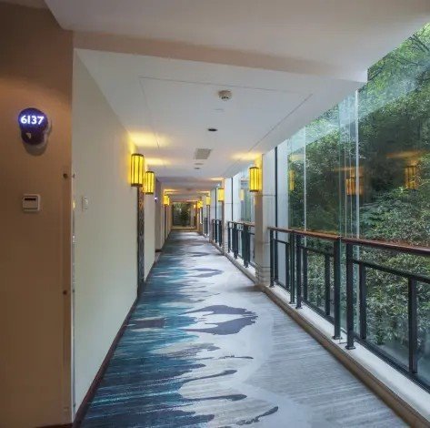 Butterfly Hotel Corridor